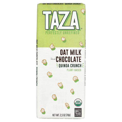Taza Chocolate, шоколад с овсяным молоком, хрустящее киноа, 70 г (2,5 унции)