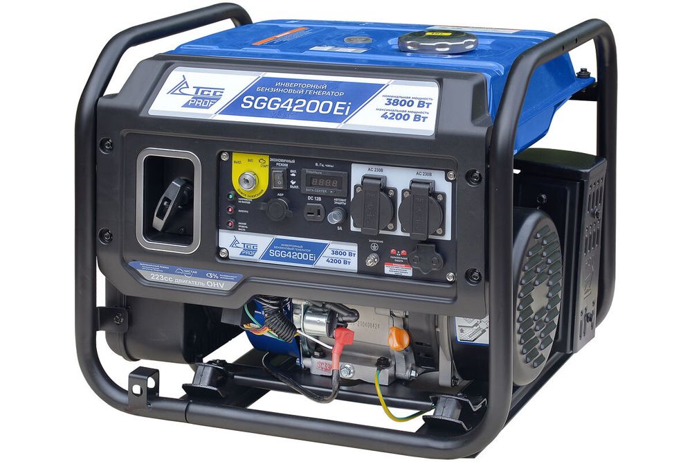 Бензогенератор инверторный ТСС SGG 4200Ei - [3.8 кВт / 220В] эл. старт
