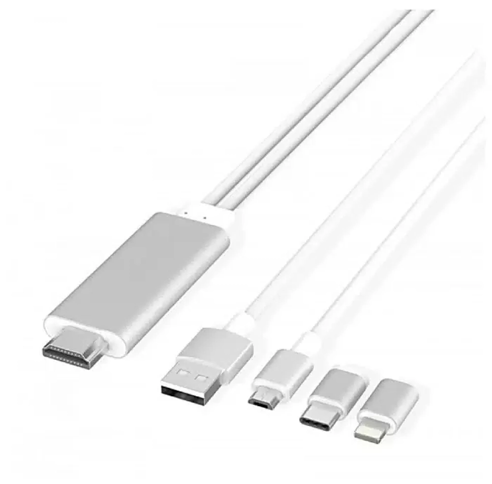 Кабель USB  универсальный 3 в 1 (lightning /miсro-USB/type-C), 1,2м LECAR000145209