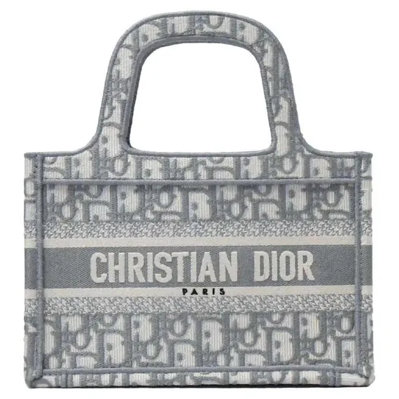 Сумка Dior Book Tote, модель мини-формата серый