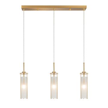 Подвесной светильник 3*Е14 V000416 11038/3P Brass бронза Torcia Indigo