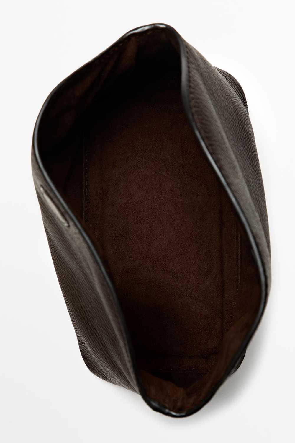 Massimo Dutti Мини-несессер из кожи наппа, коричневый