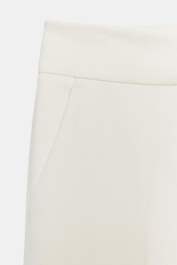 ZARA БРЮКИ ПРЯМОГО КРОЯ, ЭКРЮ