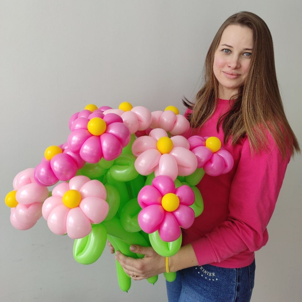 Ромашка из шаров