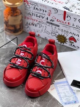 Кроссовки красные от Dolce & Gabbana BP5-216532
