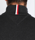 свитер zip mock Tommy Hilfiger - графитовый(MW0MW28049)