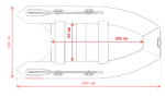Лодка ПВХ Gladiator Professional D500AL с алюминиевым полом -
