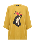 UNDERCOVER СВИТШОТ С УКОРОЧЕННЫМ РУКАВОМ SAINT MARIA ГОРЧИЧНЫЙ