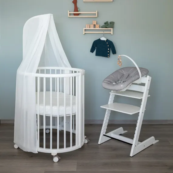 Комплект 3 в 1 люлька Stokke Sleepi Mini V3 White