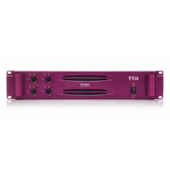 FUNKTION‑ONE FFA‑2004 HD четырёхканальный усилитель мощности (класс D), 4 × 250 Вт (8 Ом), 4 × 500 Вт (4 Ом), 4 × 1000 Вт (2 Ом).