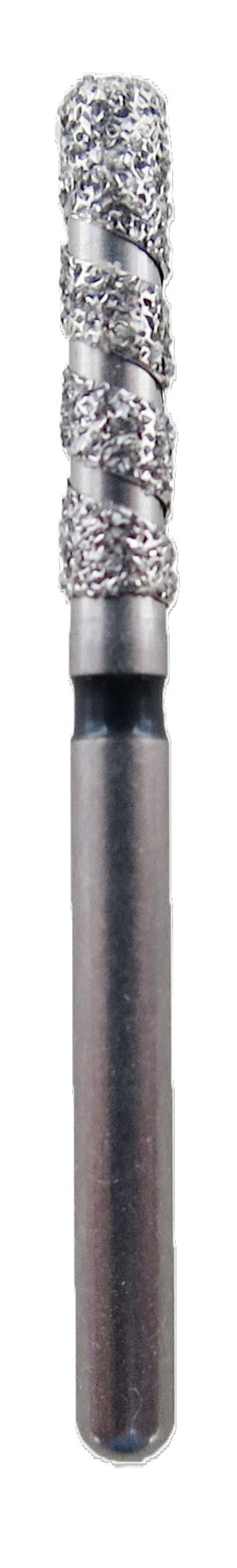 Бор алмазный 837RP.FG.018, черный, 1 шт. Форма: цилиндр с круглым концом, алмазная спираль, JOTA, Швейцария