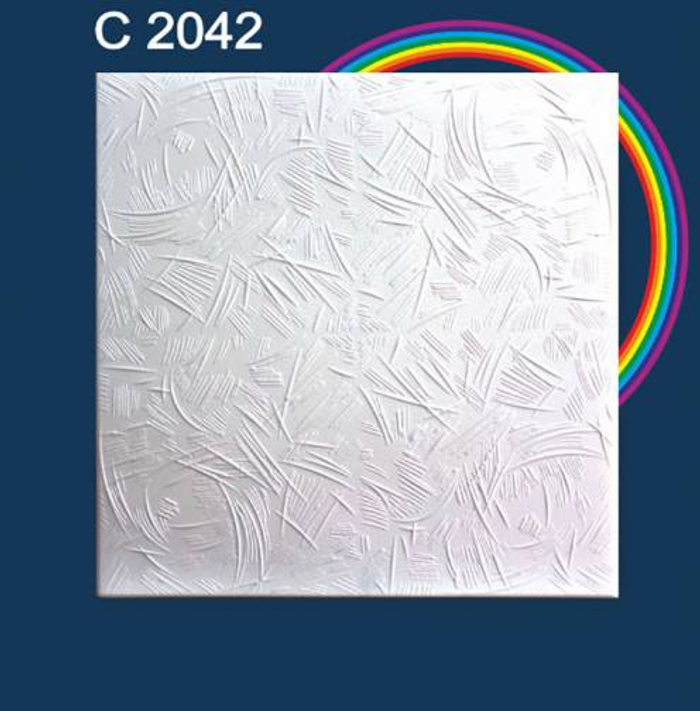 2042 ПЛИТКА ПОТОЛОЧНАЯ 50*50 СМ / УП 2 КВ.М/  338