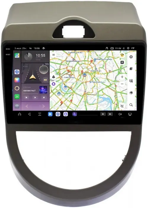 Магнитола для KIA Soul 2008-2011 (AM) - Kuberg OL-9739 QLed+2K, Android 13, Быстрейшая, CarPlay, 4G SIM-слот
