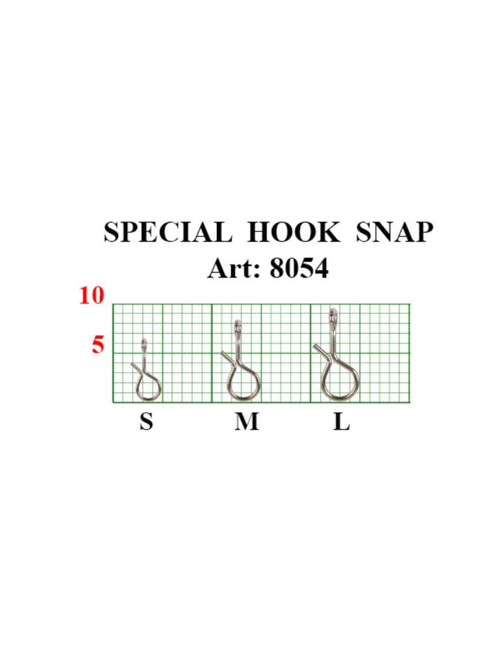 Застежка рыболовная НАХЛЫСТ/БАЛАНСИР Special Hook Snap 8054 M