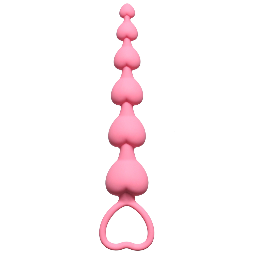 Анальная цепочка Heart's Beads Pink 4101-01Lola