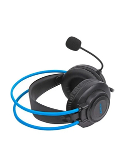 Наушники с микрофоном A4Tech Fstyler FH200U серый/синий 2м накладные USB оголовье (FH200U BLUE)