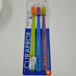 Набор зубных щеток Curaprox 5460 Ultra Soft, 3 шт., разноцветные, диаметр щетинок 0.1 мм