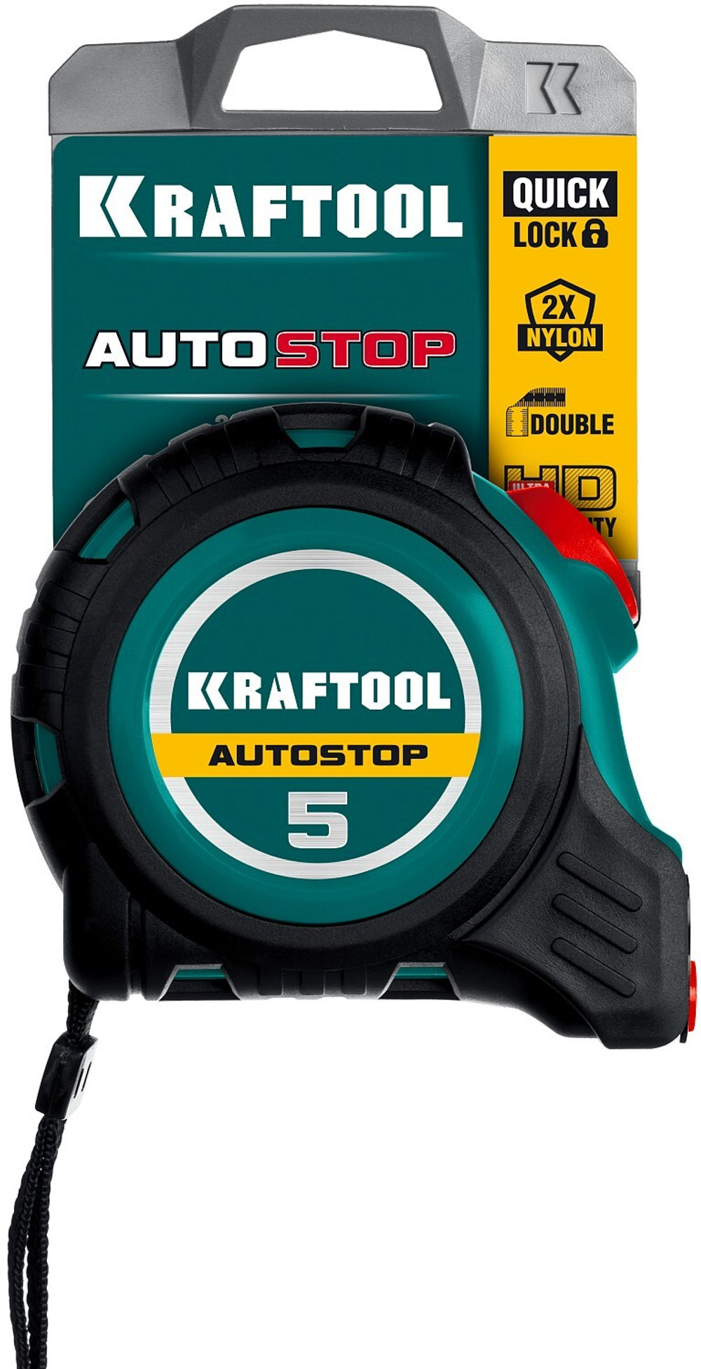 Профессиональная рулетка с автостопом KRAFTOOL AutoStop 5х19