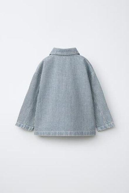 ZARA КУРТКА-РУБАШКА В ПОЛОСКУ, ПОЛОСКИ