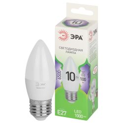 Лампа светодиодная ЭРА GREEN LINE LED B35-10W-865-E27 GL 10Вт свеча холодный свет E27 | Лампы cветодиодные Свеча (B/C)