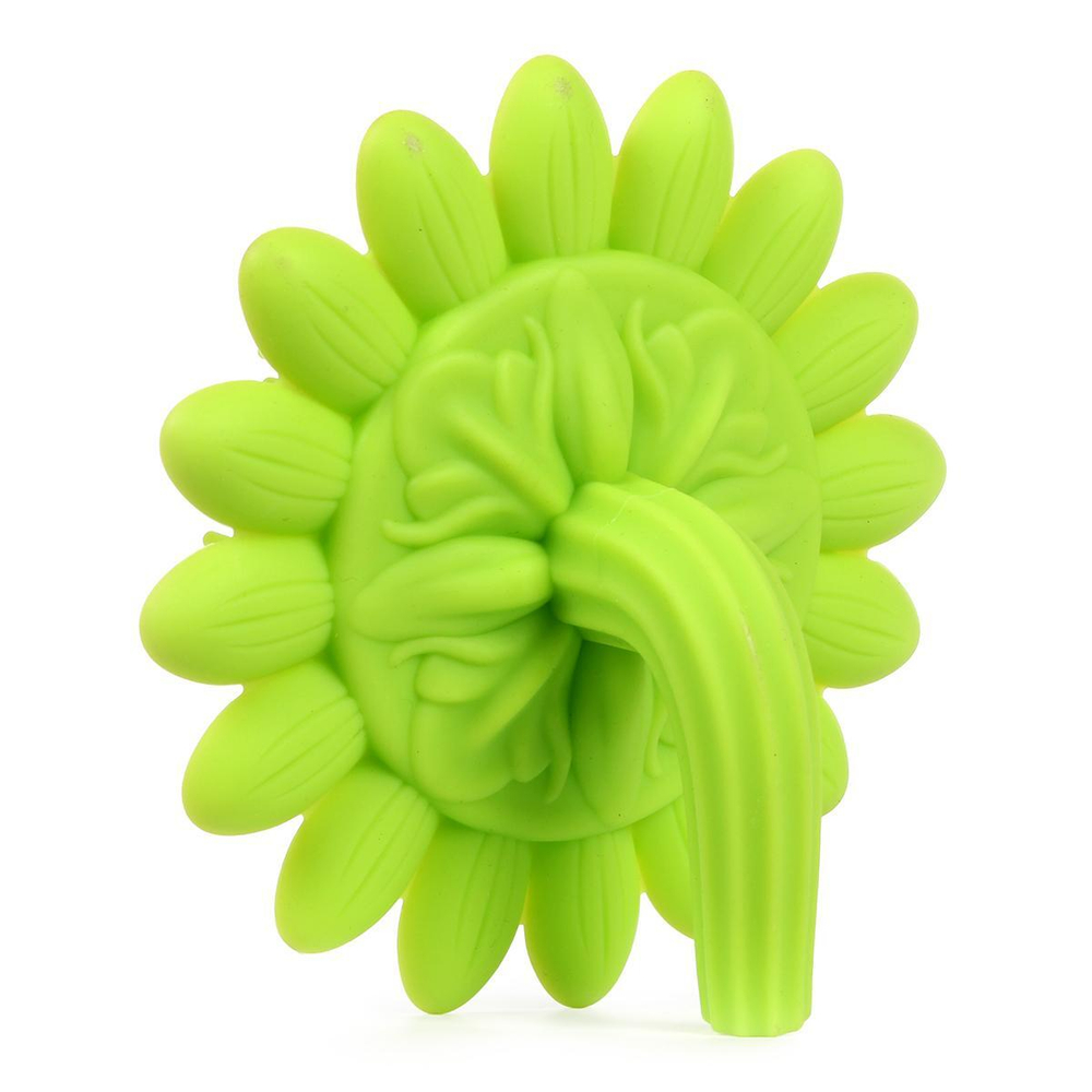 Губка для тела силиконовая (подсолнух) салатовый (RoxyKids)