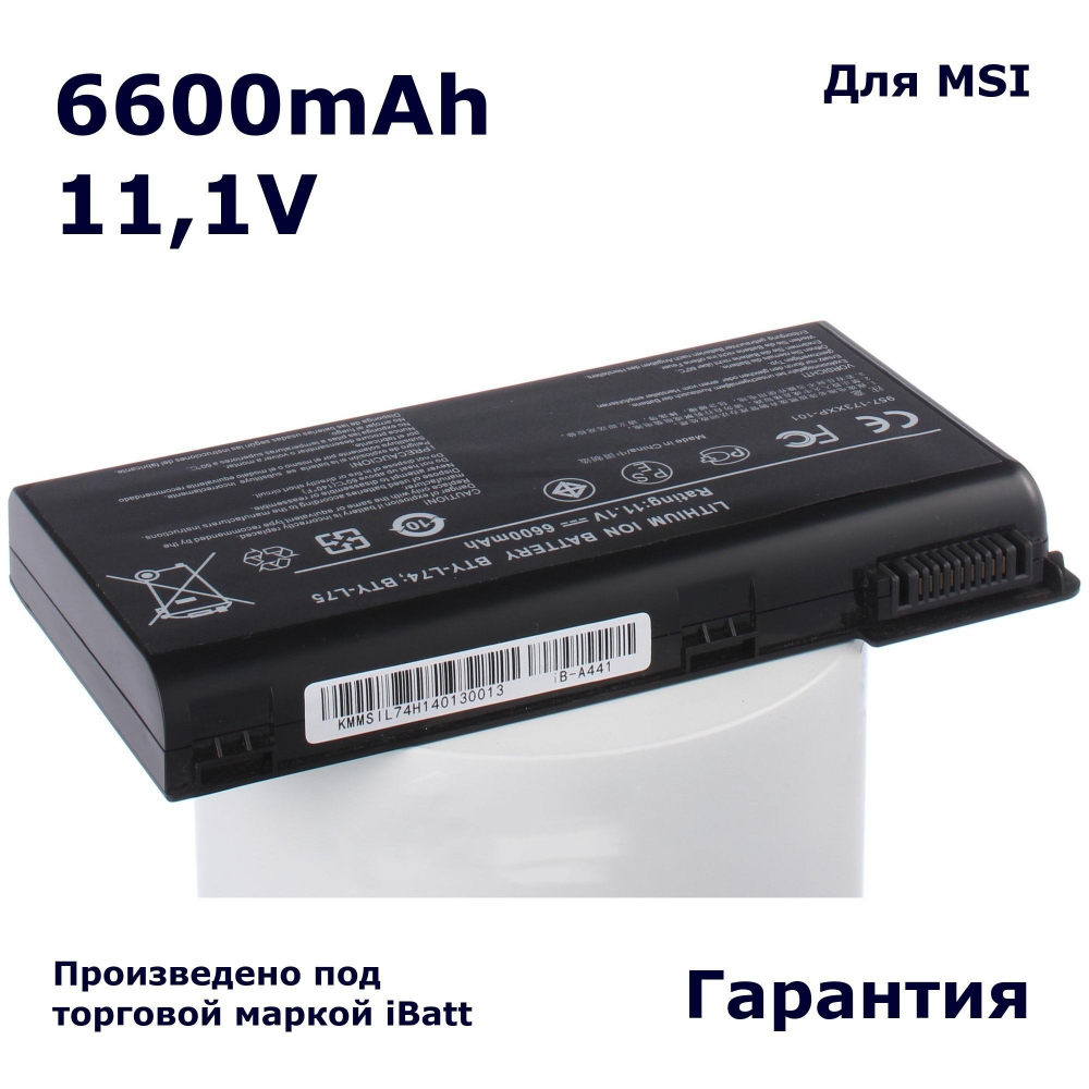 Аккумулятор iBatt 6600mAh, для CX500 CX620 CX600 CR500 CX623 A6200 CR630 CX700 MS-1682 CR643 A6205 MS-1681 CR600 CR620 CR610 MS-1683 CX500DX CR700 CX620MX GE700 A7200 CX705 CX720 CR643-013X CX605