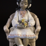 Фарфоровая мануфактура Lladro «Девочка в кресле»