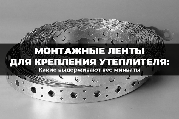 Монтажные ленты для крепления утеплителя: какие выдерживают вес минваты