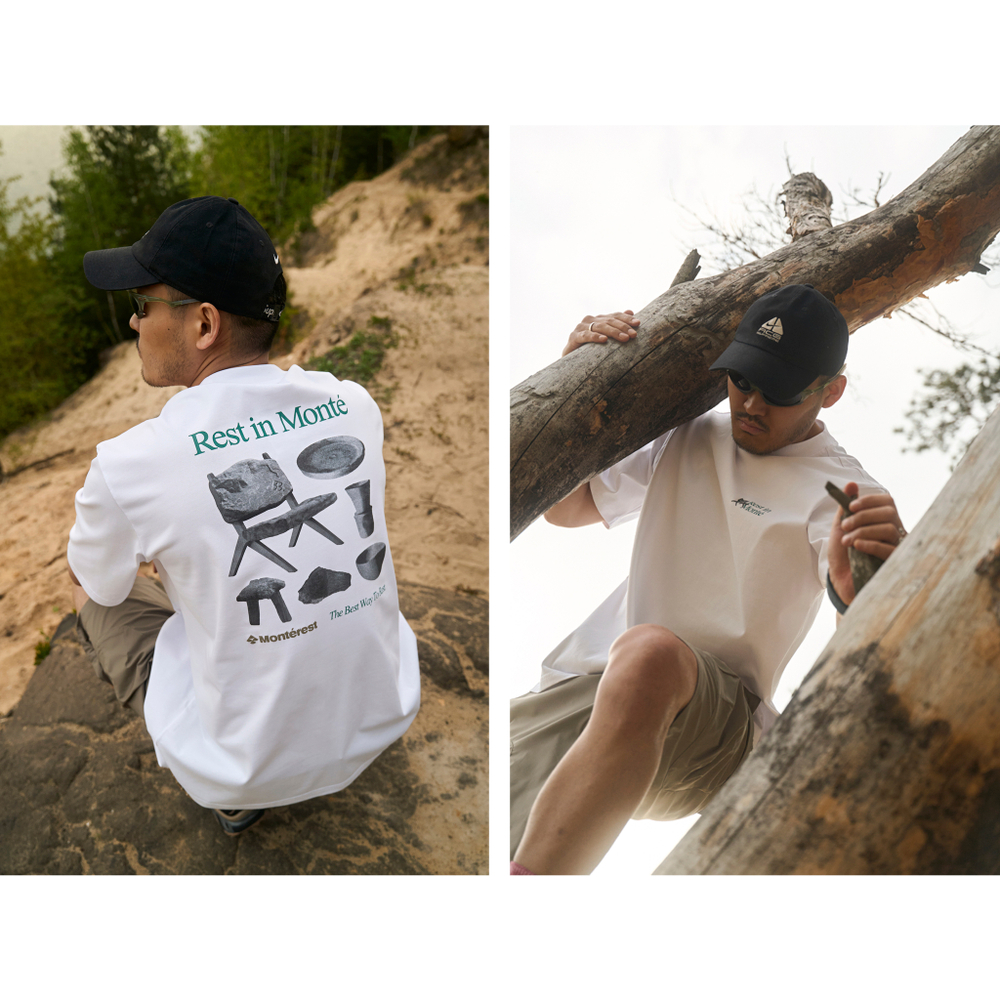 Футболка Nothomme Monterest T-shirt White  "Rest in Monte"