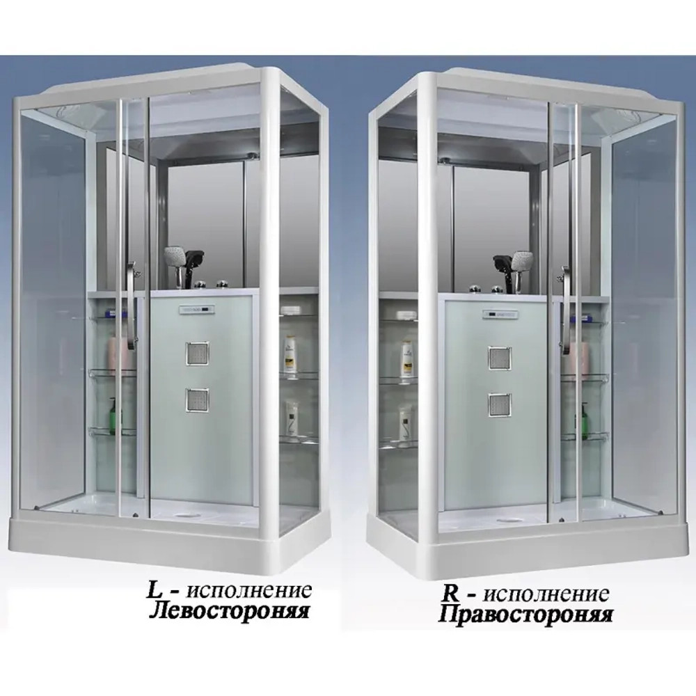Душевая кабина Grossman Alba GR128L (90x135x225) дверь разджвижная,3 места