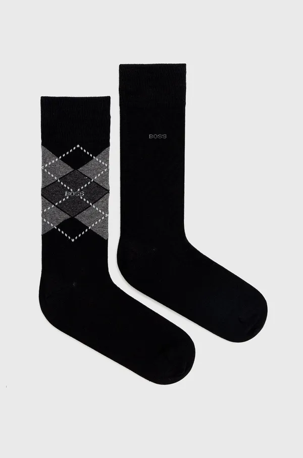 Носки (2 пары) мужские BOSS 2P RS Argyle CC 10244703 01
