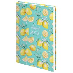 Ежедневник недатированный А5 (145х215 мм) ламинированная обложка 128 л. STAFF "Lemon Stories" (113529)