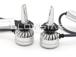 Светодиодные лампы H7 Aozoom ALH-08 в штатную линзу с вент-ром, 12V, 35W, 6000K (комплект, 2шт)