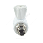 Кран шаровой PP-R белый Дн 25х1/2" НР прямой для радиатора VALFEX 10149125