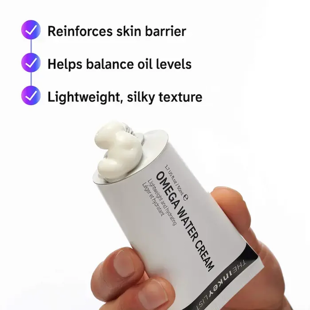 The INKEY List  Omega Water Cream Oil-Free Moisturizer + Niacinamide 50ml