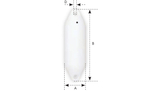 Кранец из ПВХ Lalizas Ocean U1, 12 x 40 см,белый