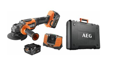 Углошлифмашина AEG BEWS18-125BLPX2-502C 125 мм, 18В 4935480858