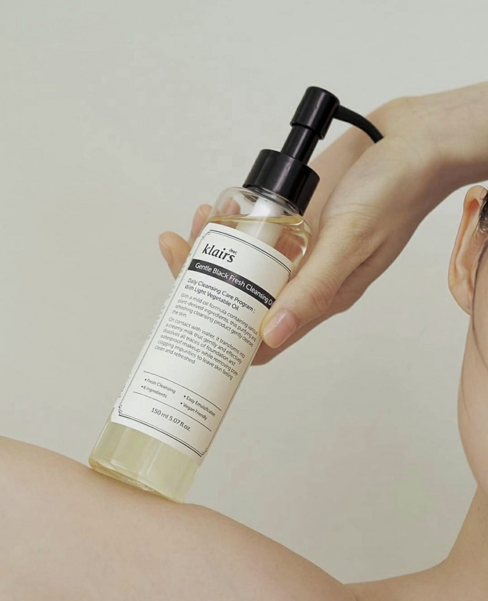 Dear, Klairs Gentle Black Fresh Cleansing Oil 30ml