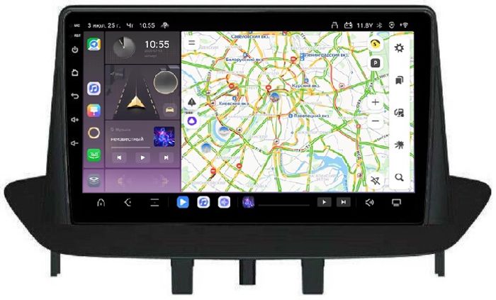 Магнитола для Renault Fluence/ Megane 2009-2017 - Kuberg QLed, Android 13, Быстрейшая, CarPlay, SIM-слот