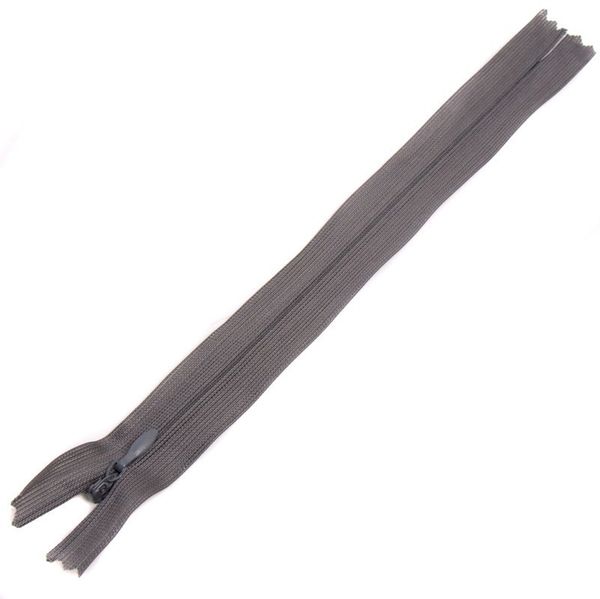Молния потайная (скрытая) SBS Т3 (3 мм) 1 зам., н/раз., 20 см, S-212, сиреневый темн., уп. 50 шт