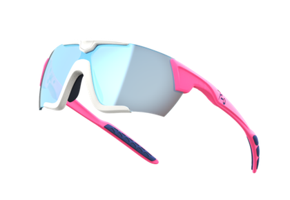 Спортивные очки 720armour Kamikaze Pro / Neon Fluoro Flamingo Frame / Matte White Gasket / HC Brown Lake Blue Lens