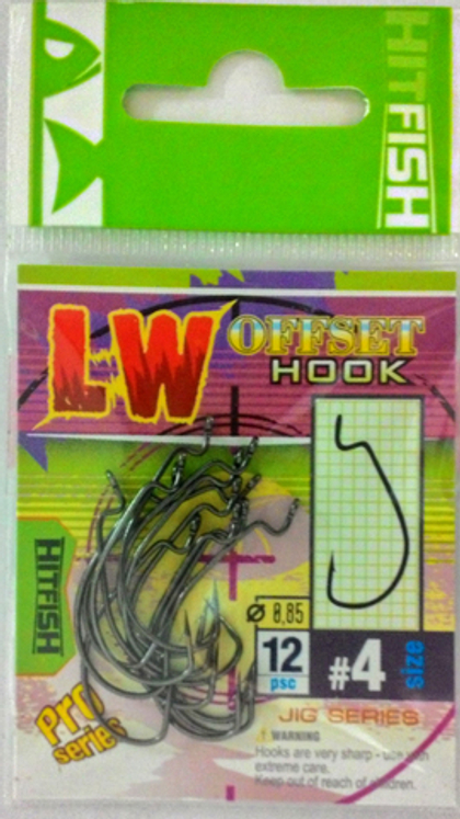 Крючок офсетный HitFish LW Offset Hook (LWO)
