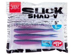 Слаги LJ 3D Series SLICK SHAD-V 5.0in (12,7) Z18 5шт.