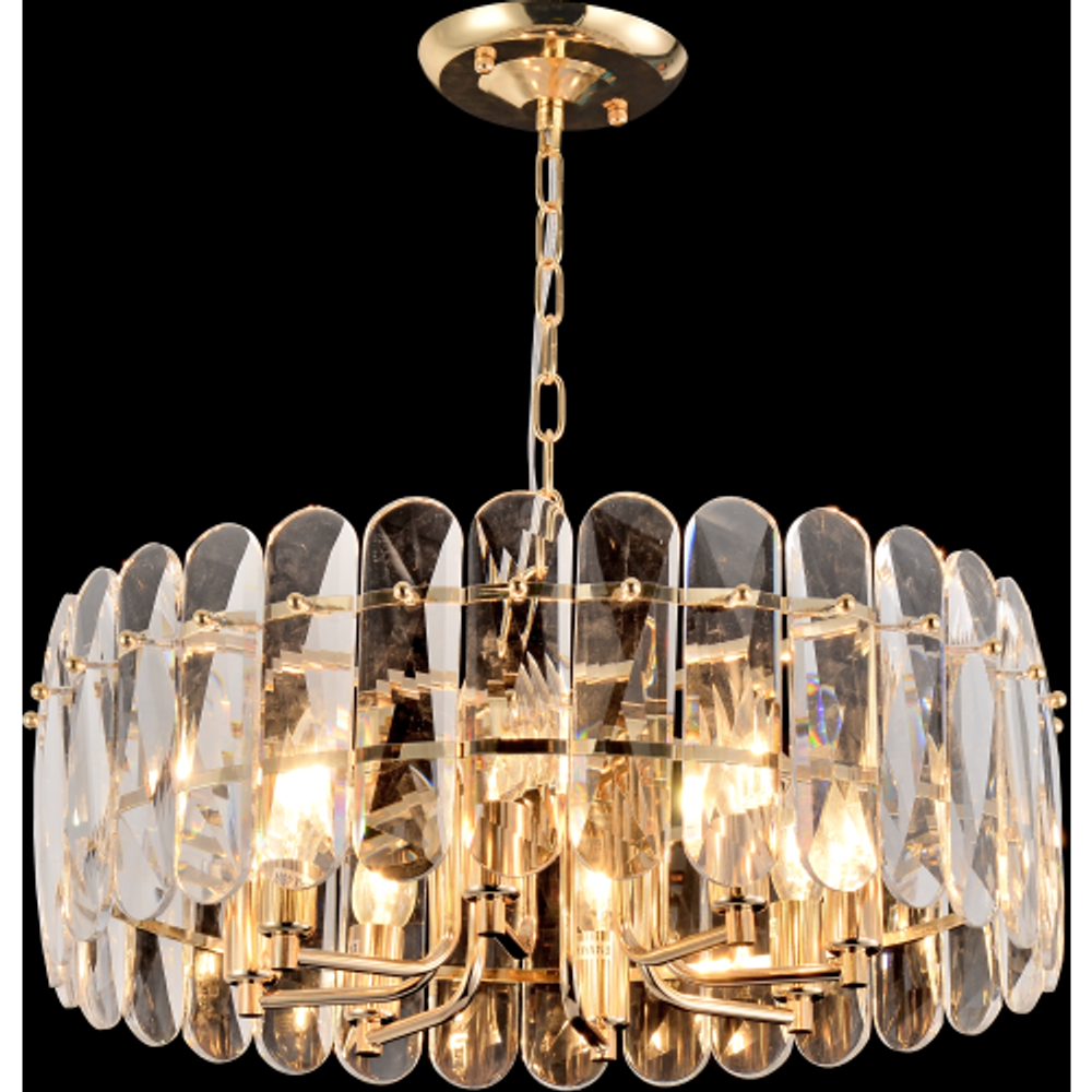 Люстра Rivoli Janice 1044-308 8 х Е14 40 Вт хрусталь | Хрусталь