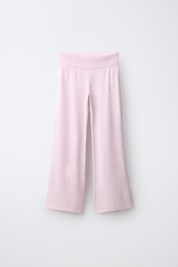 ZARA КОМПЛЕКТ ИЗ ХУДИ И РАСКЛЕШЕННЫХ БРЮК, РОЗОВЫЙ