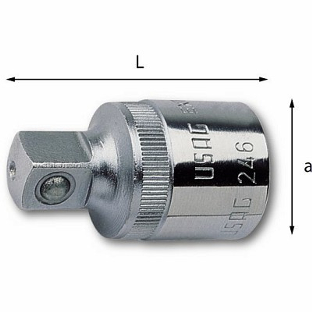 246 1/2 Переходник с 1/2" на 3/8", USAG (Италия)