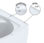 Душевая кабина Niagara Eco 90x70 L E90/70/40L/TN/BK без гидромассажа