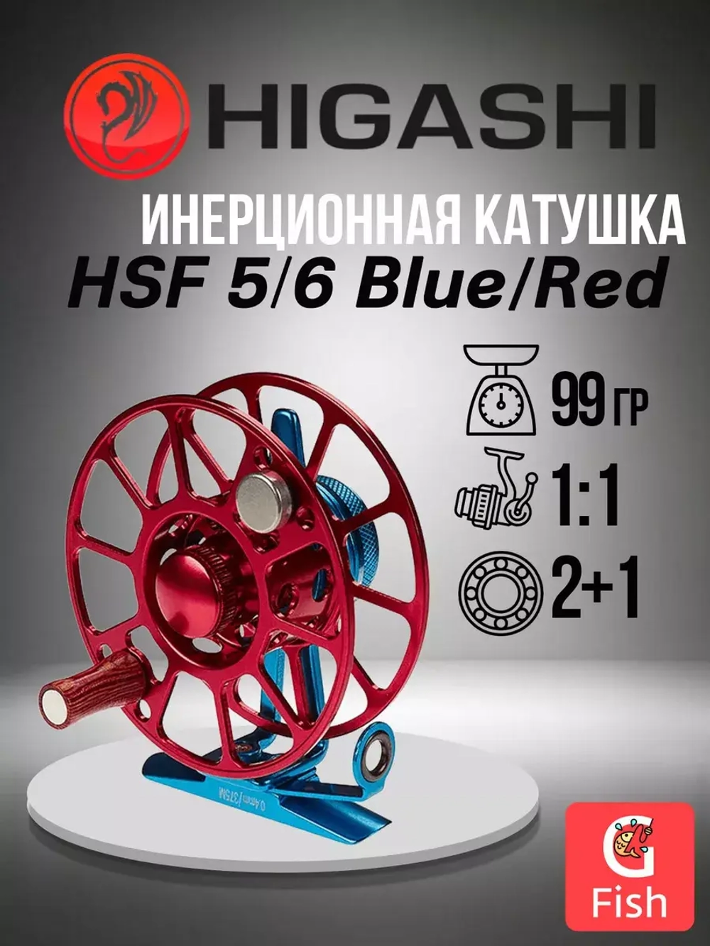 Катушка инерционная HSF 5/6 Blue/Red