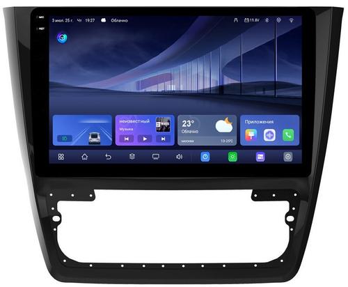 Магнитола для Skoda Yeti 2009-2018 (кондиционер) - Kuberg QLed+2K, Android 14, TS105, Быстрейшая, CarPlay, SIM-слот