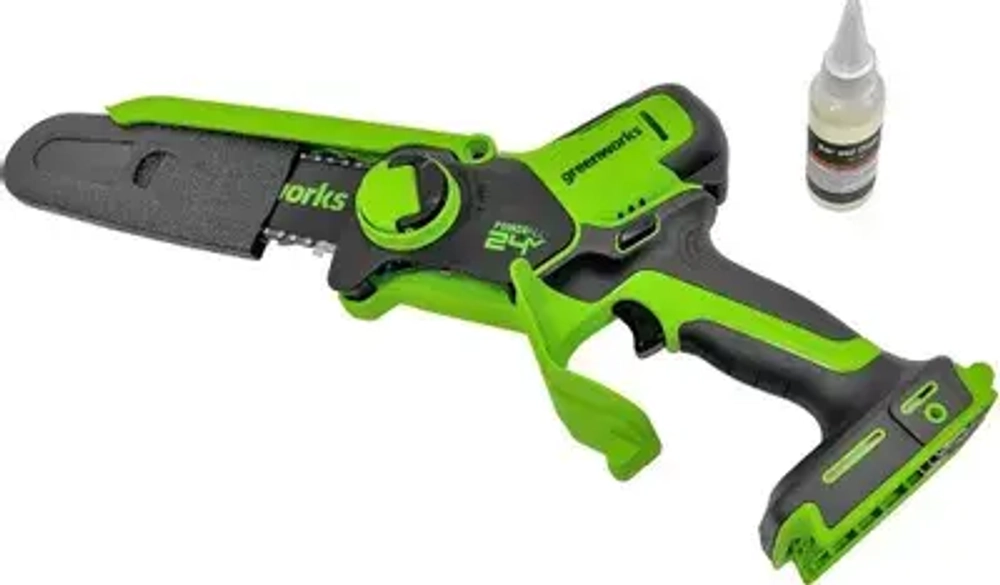 Цепная пила GREENWORKS GD24CSMNX, аккумуляторная, 24В, без АКБ, без ЗУ [2008707]